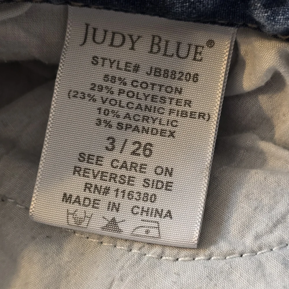 Judy Blue Skinny Fit Size 3/26